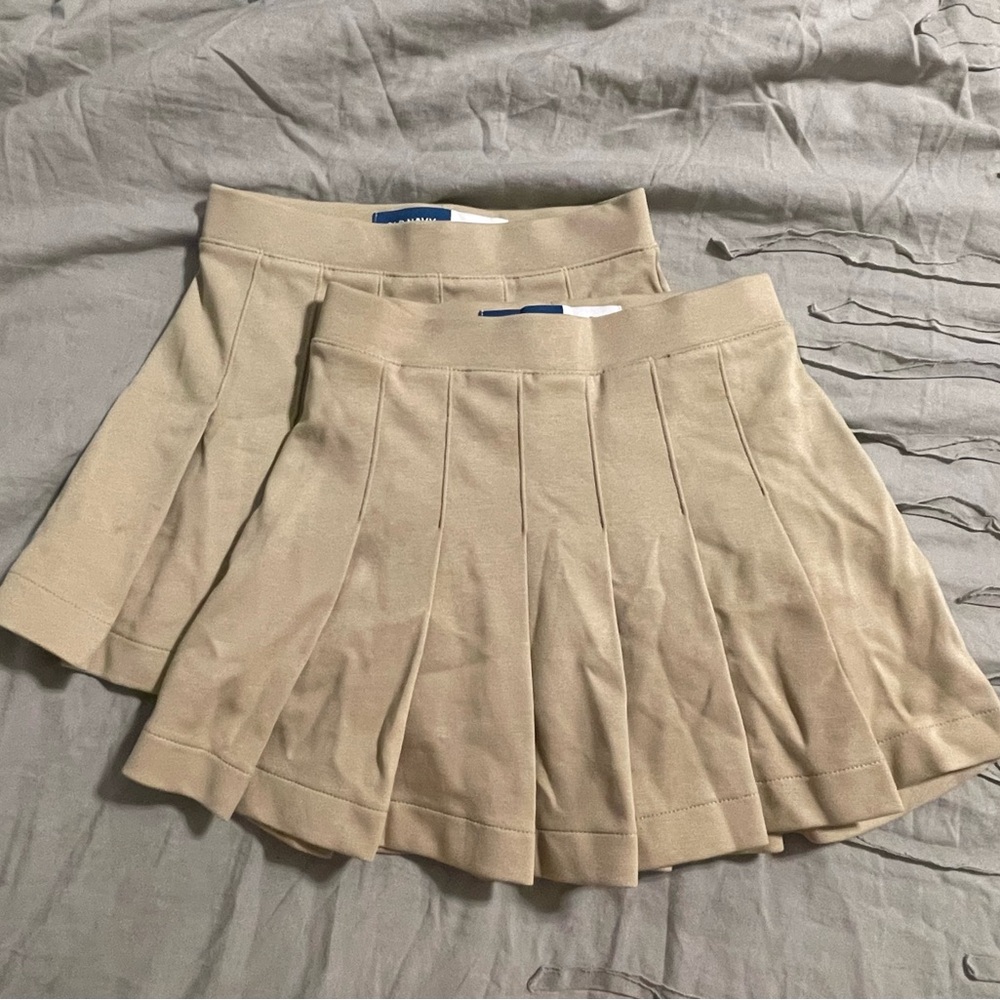 2 Old Navy Tan School Skirts
